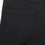 Amphora Punk Buckle PU Pants