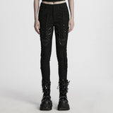 Abraxas Cyber Punk Lace Lace-Up Pants