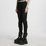 Abraxas Cyber Punk Lace Lace-Up Pants