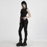 Abraxas Cyber Punk Lace Lace-Up Pants