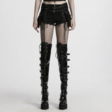 Mephisto Punk Lace Lace-Up Shorts