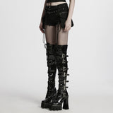Mephisto Punk Lace Lace-Up Shorts