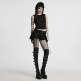 Mephisto Punk Lace Lace-Up Shorts