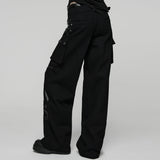 Anselme Punk Faux Leather Baggy Pants