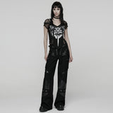 Anselme Punk Faux Leather Baggy Pants