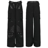 Anselme Punk Faux Leather Baggy Pants