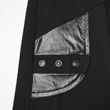 Anselme Punk Faux Leather Baggy Pants