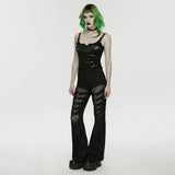Agrippa Punk Mesh PU Pants