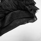Veratrum Gothic Lace Ruffle Skirt