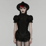 Veratrum Gothic Lace Ruffle Skirt