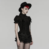 Veratrum Gothic Lace Ruffle Skirt