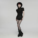 Veratrum Gothic Lace Ruffle Skirt
