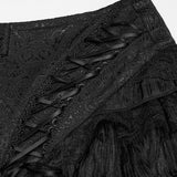 Veratrum Gothic Lace Ruffle Skirt