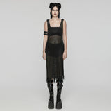 Asphodelos Punk Mesh Knit Dress