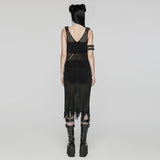 Asphodelos Punk Mesh Knit Dress