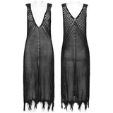 Asphodelos Punk Mesh Knit Dress