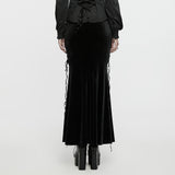 Moonbane Gothic Lace Fishtail Skirt