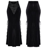 Occulta Gothic Lace Velvet Skirt
