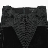 Occulta Gothic Lace Velvet Skirt