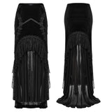 Moloch Gothic Fishtail Skirt