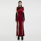 Narcissa Gothic Lace Velvet Dress