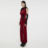 Narcissa Gothic Lace Velvet Dress