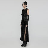 Narcissa Gothic Lace Velvet Dress