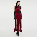 Narcissa Gothic Lace Velvet Dress