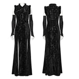 Narcissa Gothic Lace Velvet Dress