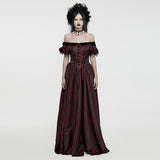 Ipomoea Gothic Lace Off-Shoulder Dress