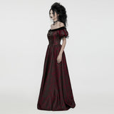 Ipomoea Gothic Lace Off-Shoulder Dress