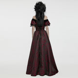 Ipomoea Gothic Lace Off-Shoulder Dress