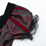 Ipomoea Gothic Lace Off-Shoulder Dress