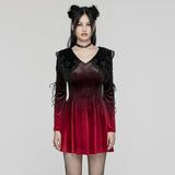 Aethon Gothic Lace Velvet Dress