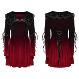 Aethon Gothic Lace Velvet Dress