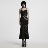 Malthus Punk Mesh Cutout Maxi Dress