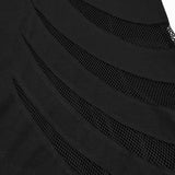 Malthus Punk Mesh Cutout Maxi Dress