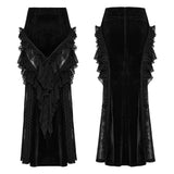 Alabastrine Gothic Lace Velvet Skirt