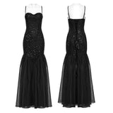 Amygdala Gothic Lace Sequin Dress