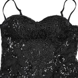 Amygdala Gothic Lace Sequin Dress