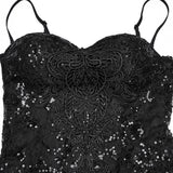 Amygdala Gothic Lace Sequin Dress