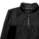 Taxus Gothic Lace Velvet Vampiric Long Dress