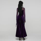 Taxus Gothic Lace Velvet Vampiric Long Dress