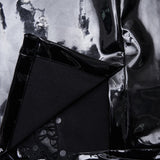 Condemn Gothic Lace Patent Vynil Skirt