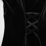 Amorphous Gothic Lace Velvet Dress