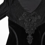 Amorphous Gothic Lace Velvet Dress