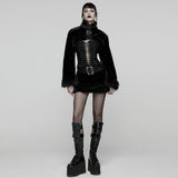 Calyx Punk Velvet Faux Fur Skirt