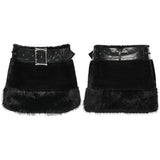 Calyx Punk Velvet Faux Fur Skirt