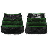 Calyx Punk Velvet Faux Fur Skirt