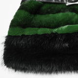 Alphonse Punk Velvet Faux Fur Skirt